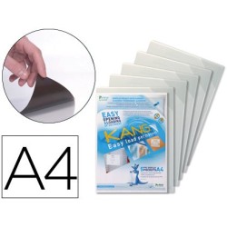 Funda de presentacion tarifold adhesiva permanente rigida y anti reflejo din a4 pack 5 unidades