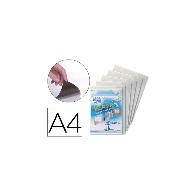 Funda de presentacion tarifold adhesiva permanente rigida y anti reflejo din a4 pack 5 unidades Funda de presentacion tarifold adhesiva permanente rigida y anti reflejo din a4 pack 5 unidades
