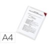 Funda de presentacion tarifold adhesiva removible din a4 con esquina magnetica capacidad para 10 hojas pack 5 unidades