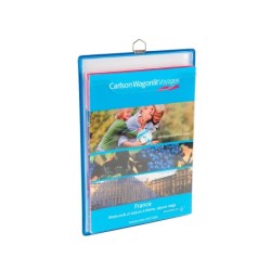 Funda para colgar tarifold din a4 anilla metalica formato vertical pack de 5 5 unidades color azul