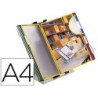 Portacatalogo sobremesa pvc tarifold con 10 fundas din a4 colores surtidos