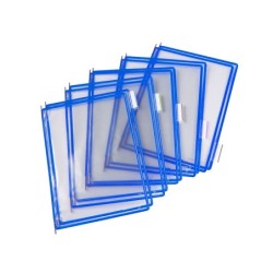 Funda para portacatalogo tarifold din a4 color azul pack de 10 unidades