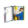 Portacatalogo de pared metalico tarifold con 10 fundas din a4 colores surtidos