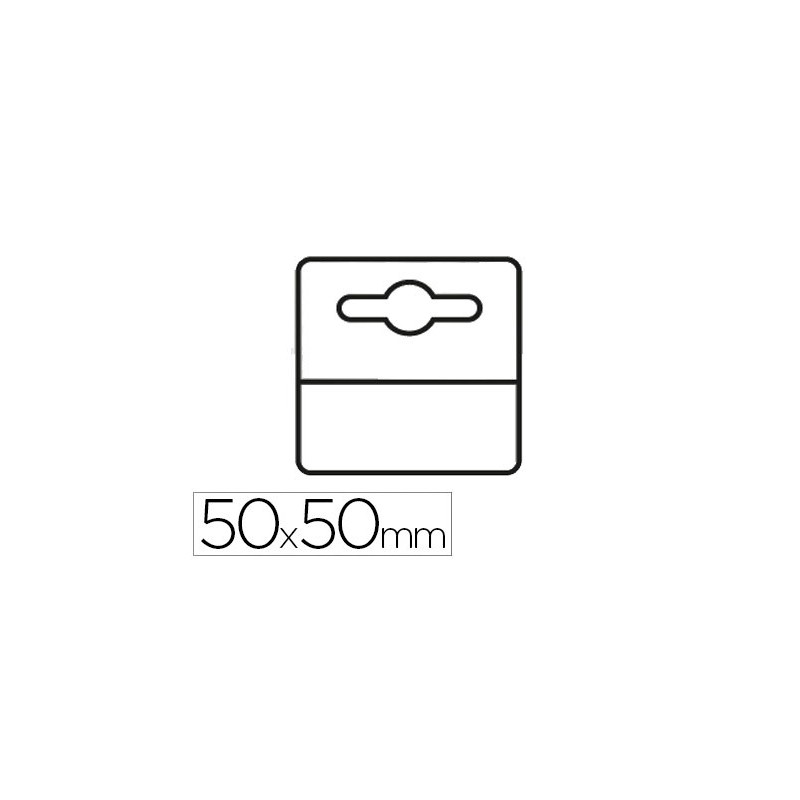 Etiqueta colgador adhesiva 3l office en pvc 50x50 mm pack de 1000 unidades Etiqueta colgador adhesiva 3l office en pvc 50x50 mm pack de 1000 unidades