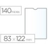 Funda portadocumento esselte plastico transparente 140 micras tamaño 83x122 mm