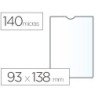 Funda portadocumento esselte plastico transparente q40 micras tamaño 93x138 mm