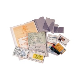 Funda portadocumento esselte plastico transparente 140 micras tamaño 83x122 mm