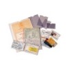 Funda portadocumento esselte plastico transparente 140 micras tamaño 83x122 mm