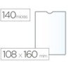 Funda portadocumento esselte plastico transparente 140 micras tamaño 108x160 mm