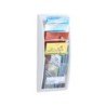 Expositor mural paperflow din a4 blanco 4 casillas 650x290x95 mm