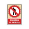 Pictograma syssa señal de prohibicion prohibida la entrada en pvc 245x345 mm