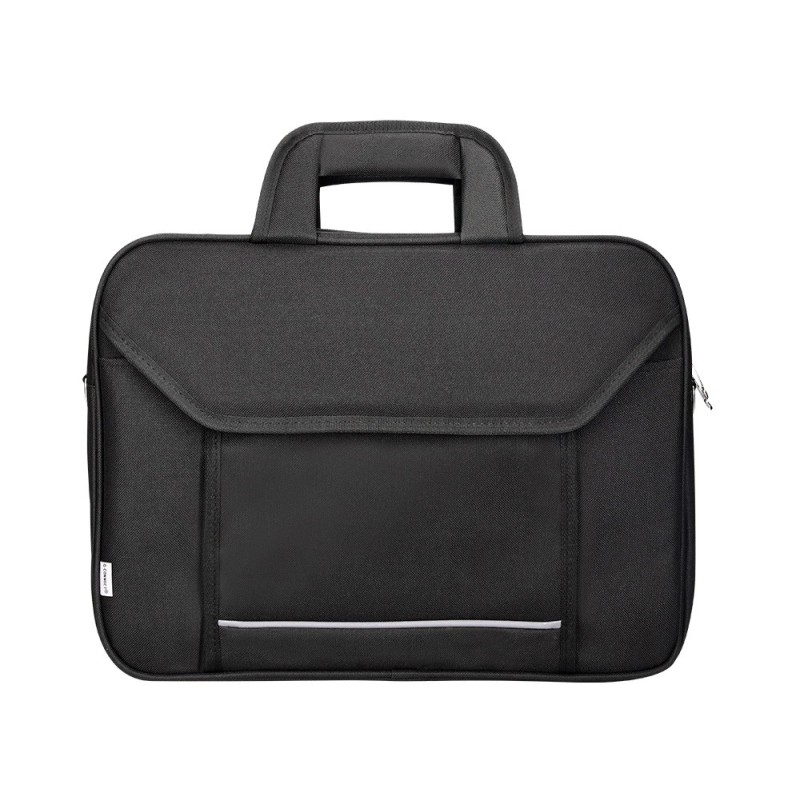 Maletin para portatil q-connect 15,4\ negro 1 asa 2 bolsillos exteriores medidas 390x290x90 mm