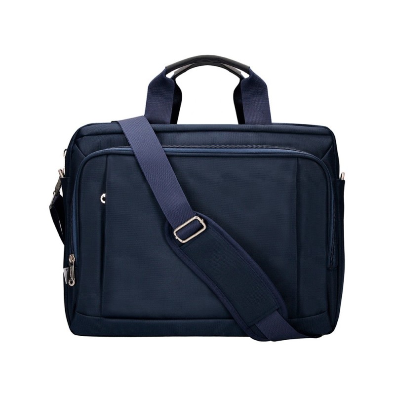 Maletin para portatil q-connect 15,5\ azul 1 asa 1 bolsillo exterior medidas 390x310x120 mm