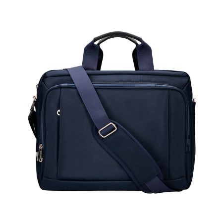 Maletin para portatil q-connect 15,5\ azul 1 asa 1 bolsillo exterior medidas 390x310x120 mm