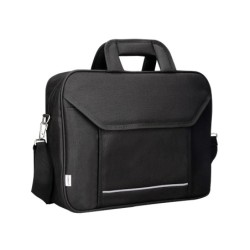 Maletin para portatil q-connect 15,4\ negro 1 asa 2 bolsillos exteriores medidas 390x290x90 mm