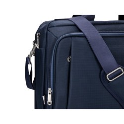 Maletin para portatil q-connect 15,5\ azul 1 asa 1 bolsillo exterior medidas 390x310x120 mm