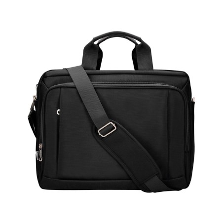 Maletin para portatil q-connect 15,5\ negro 1 asa 1 bolsillo exterior medidas 390x310x120mm