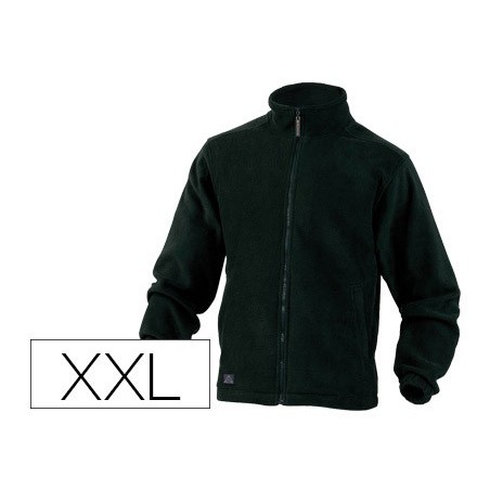 Chaqueta deltaplus polar con cremallera 2 bolsillos color negro talla xxl