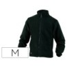 Chaqueta deltaplus polar con cremallera 2 bolsillos color negro talla m