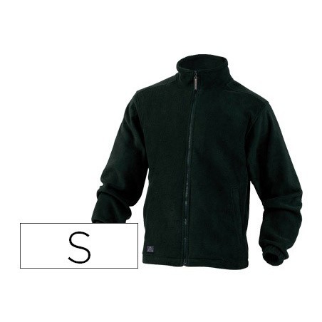 Chaqueta deltaplus polar con cremallera 2 bolsillos color negro talla s