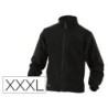 Chaqueta deltaplus polar con cremallera 2 bolsillos color negro talla 3xl