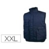 Chaleco deltaplus multibolsillos con cremallera cintura elastica color azul naranja talla xxl