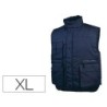 Chaleco deltaplus multibolsillos con cremallera cintura elastica color azul naranja talla xl