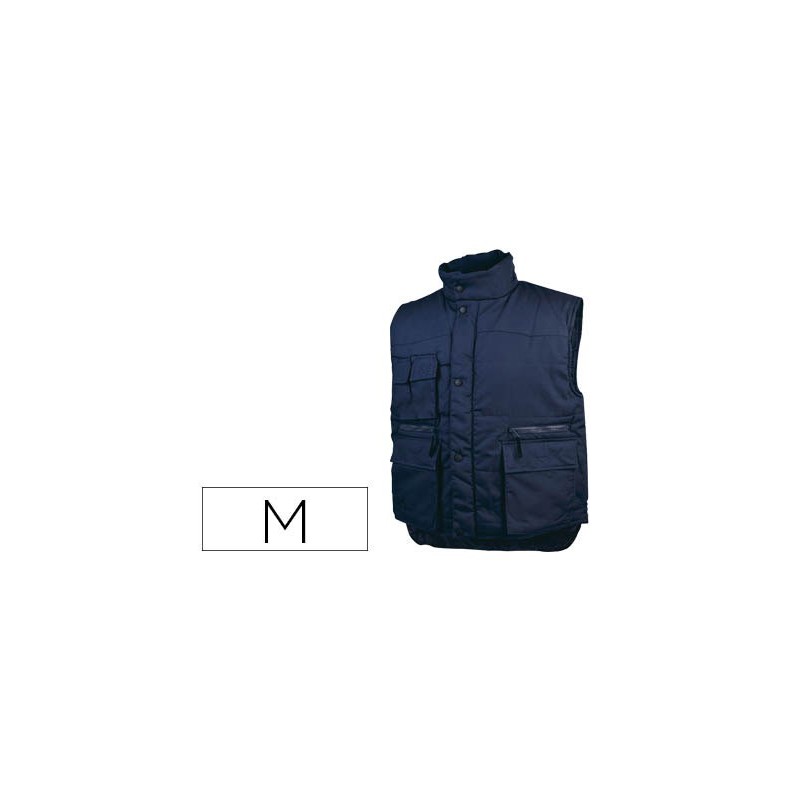 Chaleco deltaplus multibolsillos con cremallera cintura elastica color azul naranja talla m Chaleco deltaplus multibolsillos con cremallera cintura elastica color azul naranja talla m