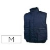 Chaleco deltaplus multibolsillos con cremallera cintura elastica color azul naranja talla m