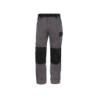 Pantalon de trabajo deltaplus cintura ajustable 5 bolsillos color gris verde talla xs