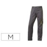 Pantalon de trabajo deltaplus cintura ajustable 5 bolsillos color gris verde talla m