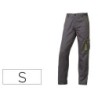 Pantalon de trabajo deltaplus cintura ajustable 5 bolsillos color gris verde talla s