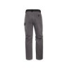 Pantalon de trabajo deltaplus cintura ajustable 5 bolsillos color gris verde talla s