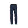 Pantalon de trabajo deltaplus cintura ajustable 5 bolsillos color azul naranja talla xxl