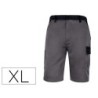 Pantalon de trabajo deltaplus bermuda cintura ajustable 5 bolsillos color gris talla xl
