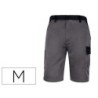 Pantalon de trabajo deltaplus bermuda cintura ajustable 5 bolsillos color gris talla m