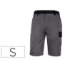 Pantalon de trabajo deltaplus bermuda cintura ajustable 5 bolsillos color gris talla s