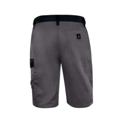Pantalon de trabajo deltaplus bermuda cintura ajustable 5 bolsillos color gris talla s
