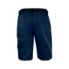 Pantalon de trabajo deltaplus bermuda cintura ajustable 5 bolsillos color azul naranjatalla s
