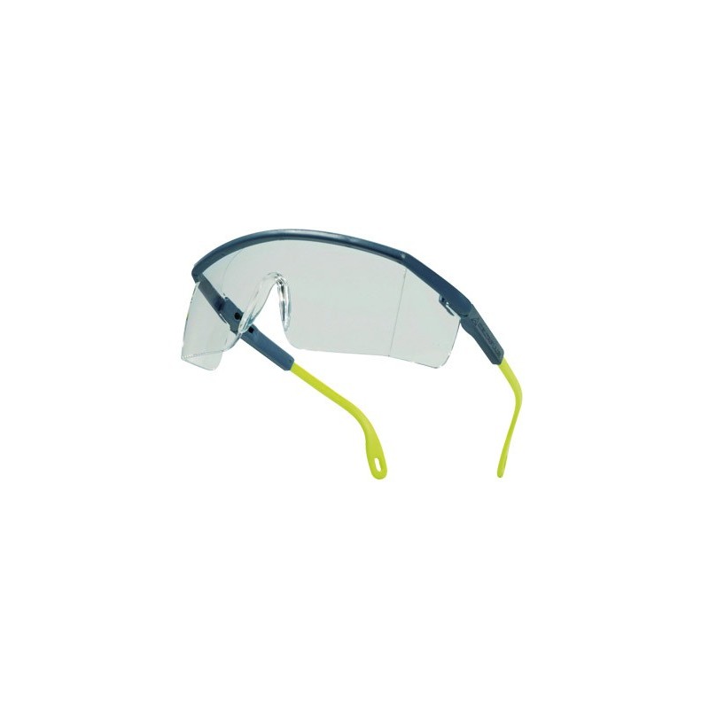 Gafas deltaplus de proteccion policarbonato monobloque incoloro color gris-amarilla uv400