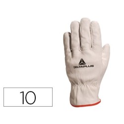 Guantes deltaplus piel vacuno especial para todo tipo de trabajos el mas vendido del mercado talla 10