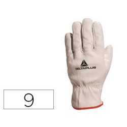 Guantes deltaplus piel vacuno especial para todo tipo de trabajos el mas vendido del mercado talle 9