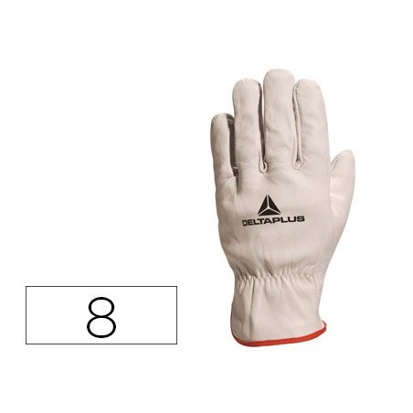 Guantes deltaplus piel vacuno especial para todo tipo de trabajos el mas vendido del mercado talla 8