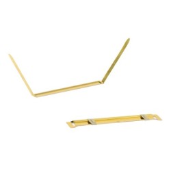 Encuadernador fastener q-connect dorado caja de 50 unidades