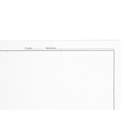 Bloc dibujo liderpapel lineal espiral 230x325mm 20 hojas 180 gr/m2 con recuadro perforado