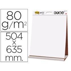 Bloc congreso post-it liso reciclado 504x635 mm 20 hojas 80g/m2