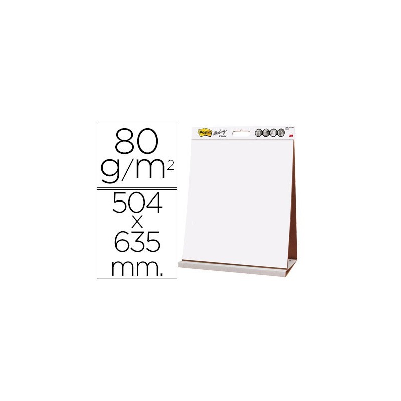Bloc congreso post-it liso reciclado 504x635 mm 20 hojas 80g/m2 Bloc congreso post-it liso reciclado 504x635 mm 20 hojas 80g/m2