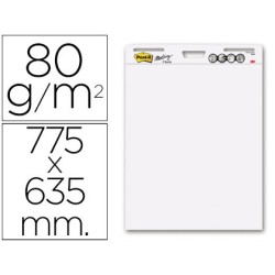Bloc congreso post-it liso 775x635 mm 30 hojas 80g/m2 pack 21 gratis