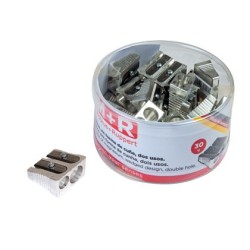 Sacapuntas mr 211 metalico 2 usos cuña bote de 30 unidades