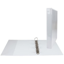Carpeta canguro 4 anillas mixtas 25mm esselte a4 plastico blanca